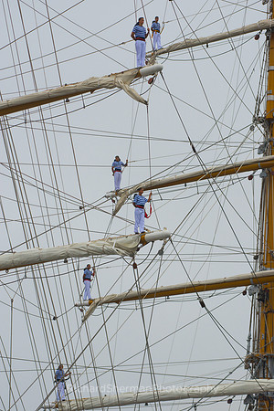 Manning the Mast and Rails