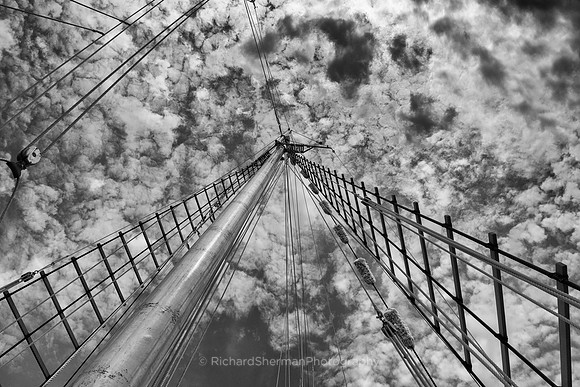 Scattered Clouds BW