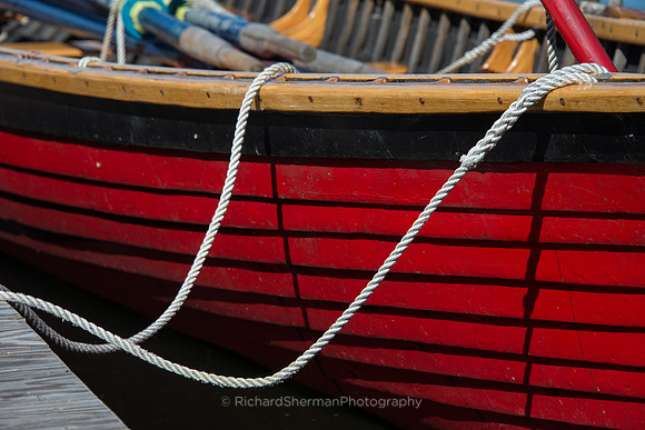 Red Dinghy Alongside
