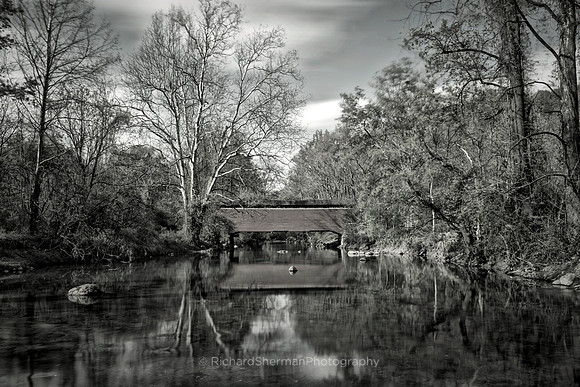 Covered Bridge BW