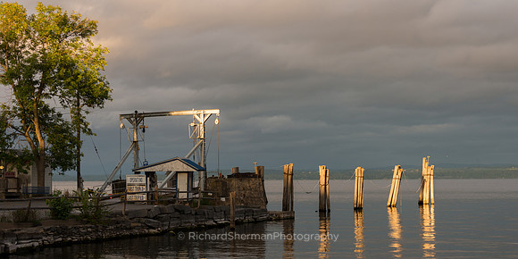 Fading Light on Lake Champlain, Pano