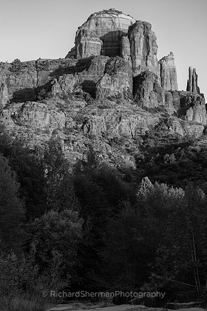 Sedona Sunset, BW