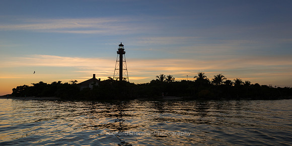 Sanibel Light After Sunset, Pano