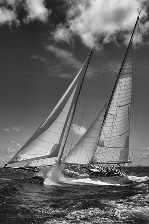 Through the Waves BW