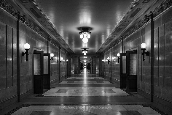 Madison Capitol Interior, BW