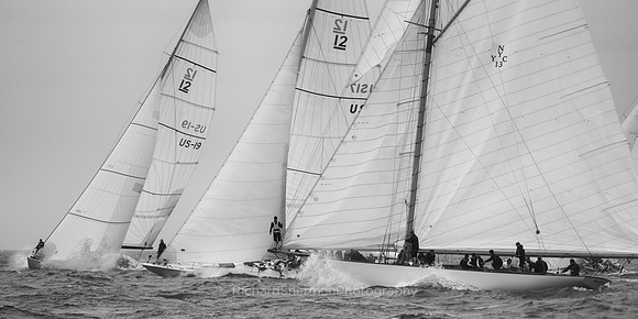 At the Start 1, BW, Panorama