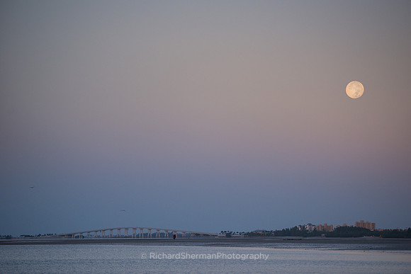 Moonset on the Flats
