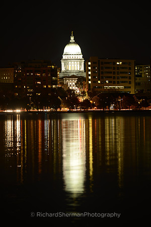 Madison Capitol at Night