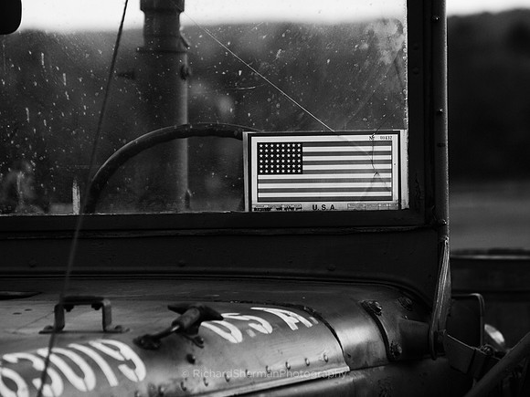 Windshield Flag BW