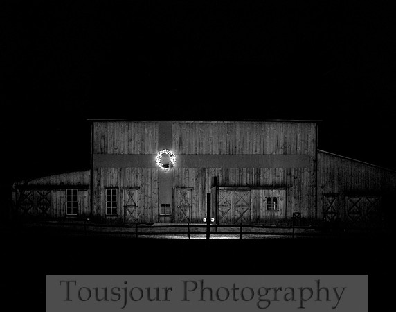 Christmas Barn BW