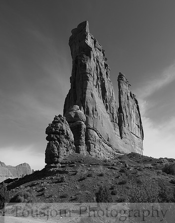 Rock Fins at Arches BW