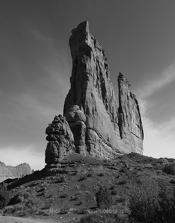 Rock Fins at Arches BW